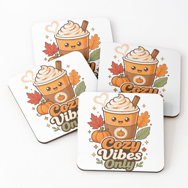 Item preview, Cozy Vibes Only Pumpkin Spice Latte T-Shirt – Cute Kawaii Autumn Coffee Design for Fall Lovers designed and sold by GemBob Creations.