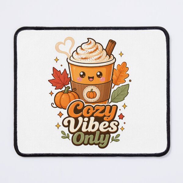 Item preview, Cozy Vibes Only Pumpkin Spice Latte T-Shirt – Cute Kawaii Autumn Coffee Design for Fall Lovers designed and sold by GemBob Creations.