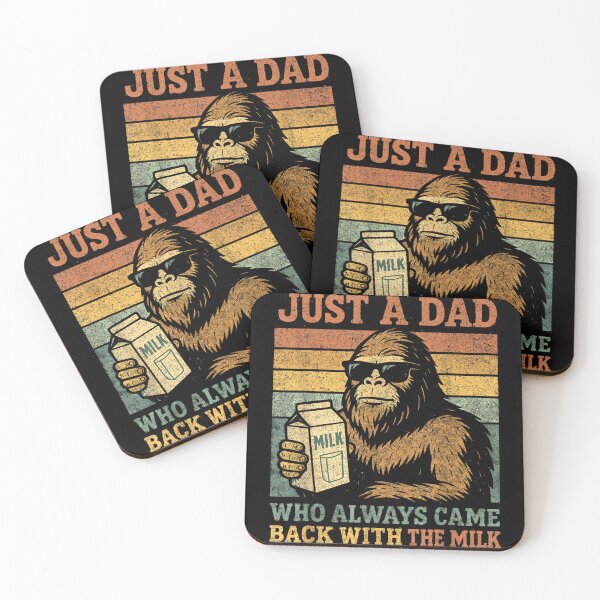 Item preview, Bigfoot Funny Dad Father's Day, Bigfoot Papa, Just A Dad Who Always Came Back with The Milk  designed and sold by BASKF.