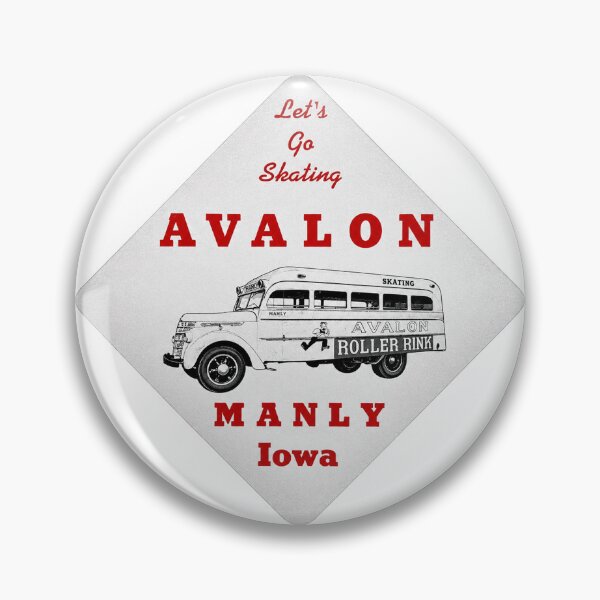 Item preview, Avalon Roller Rink Manly Iowa Roller Skating Rink Sticker Decal Label designed and sold by tislord.