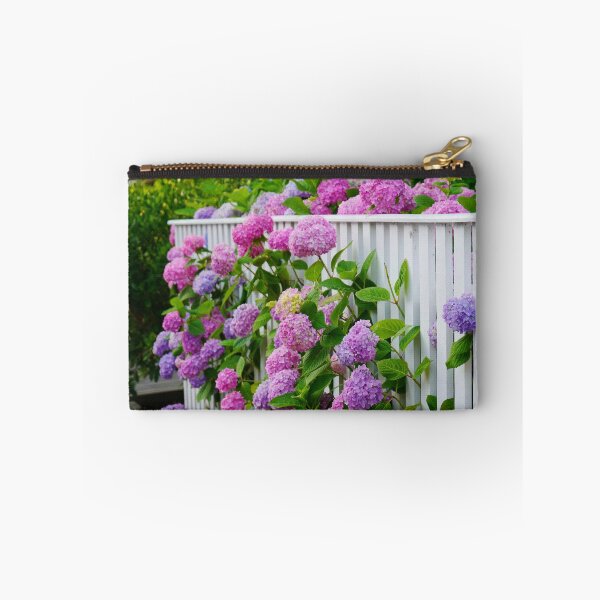Item preview, Hydrangeas of Edgartown II - Ombre Blooms Against a White Fence designed and sold by Loveisthebtwd.