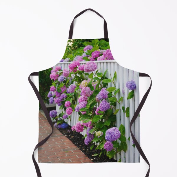 Item preview, Hydrangeas of Edgartown II - Ombre Blooms Against a White Fence designed and sold by Loveisthebtwd.