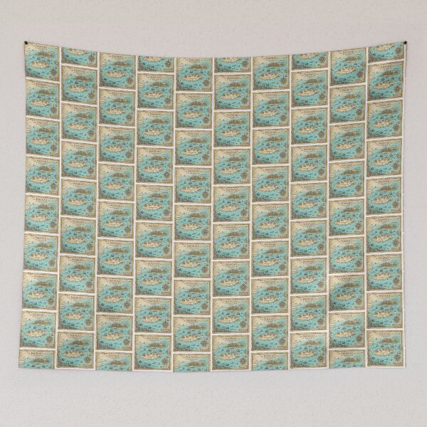 Item preview, Nassau Map Vintage Nautical Treasure Art designed and sold by DuckOddity.