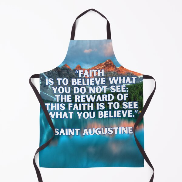 Item preview, Faith Is to Believe – St. Augustine Quote designed and sold by icreativestudio.