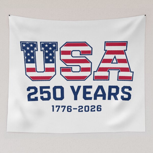 Artikelvorschau, USA 250 Jahre 1776-2026 (auf Weiß) entworfen und verkauft von STUDIO-72.
