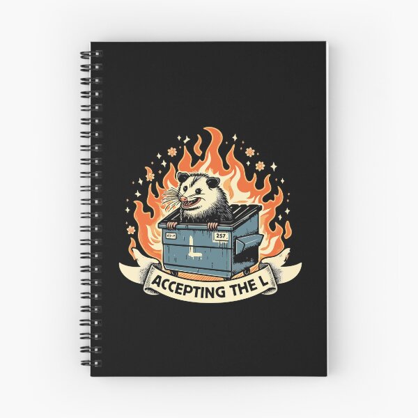 Item preview, Accepting The L Opossum Dumpster Fire Funny Sarcastic Meme  designed and sold by Scaryzz.