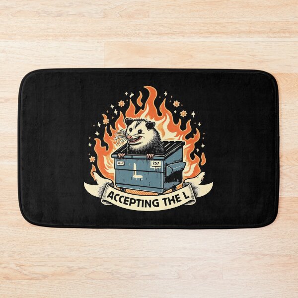 Item preview, Accepting The L Opossum Dumpster Fire Funny Sarcastic Meme  designed and sold by Scaryzz.