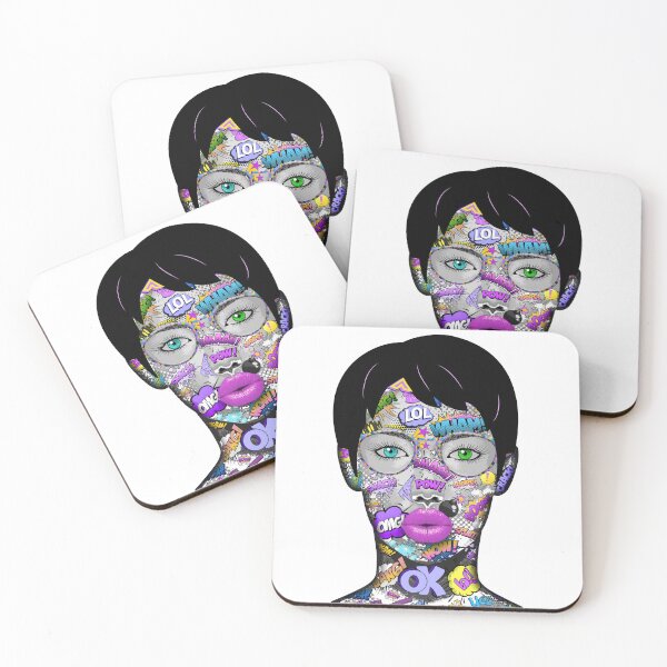 Item preview, Soft Mauve Pop Art Portrait designed and sold by The Best Designs.