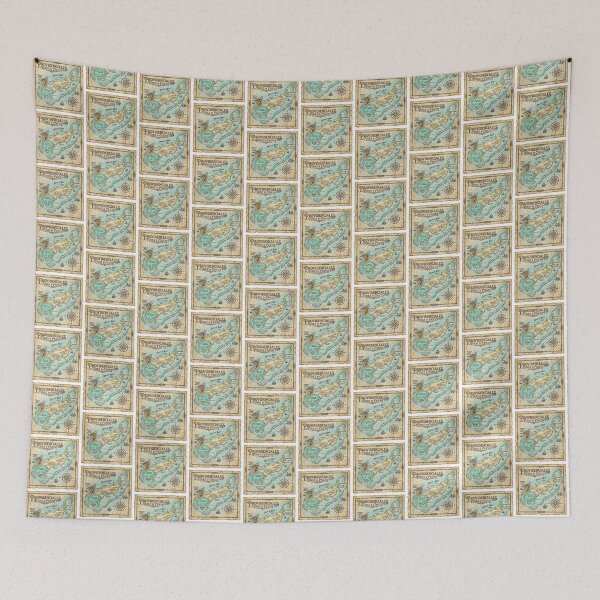 Item preview, Providenciales Map Vintage Nautical Treasure Art designed and sold by DuckOddity.