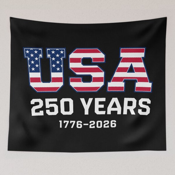 Artikelvorschau, USA 250 Jahre 1776-2026 (auf Schwarz) entworfen und verkauft von STUDIO-72.
