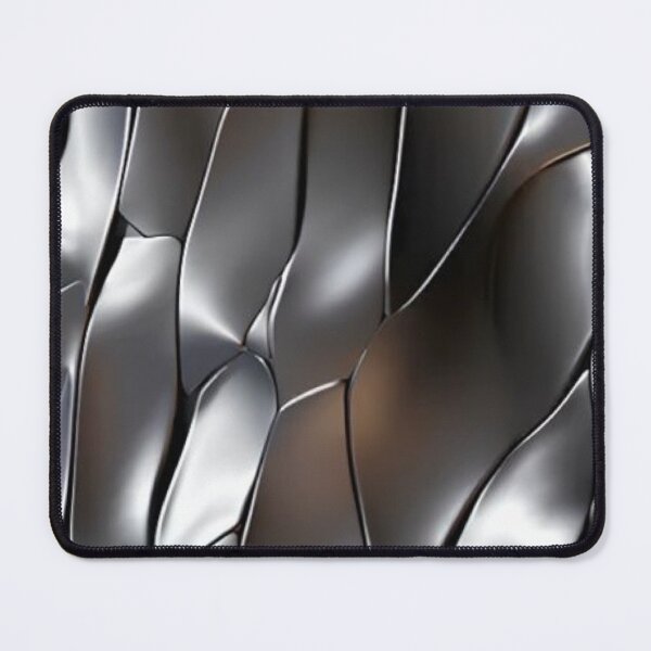 Item preview, Futuristic Silver Chrome Texture - Metallic Dragon Scale Abstract Pattern designed and sold by LYAN-STORE.