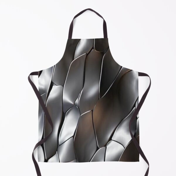Item preview, Futuristic Silver Chrome Texture - Metallic Dragon Scale Abstract Pattern designed and sold by LYAN-STORE.