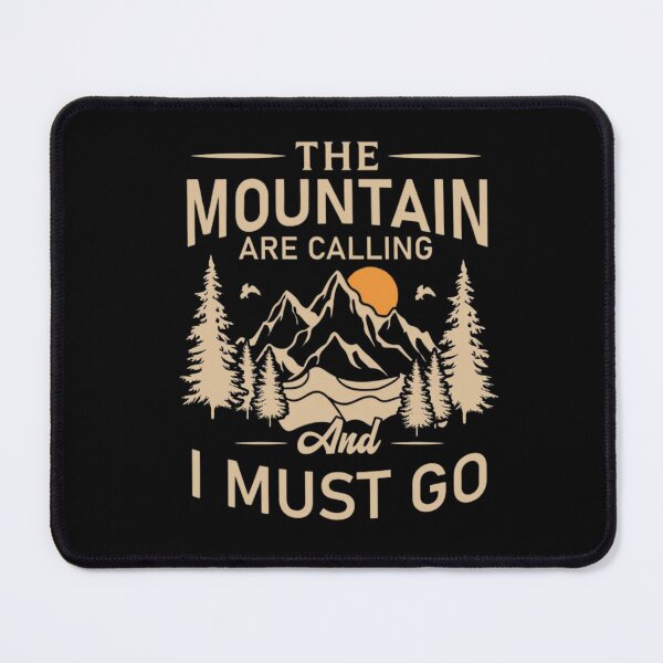 Item preview, The Mountains Are Calling Hiking T-Shirt — Adventure Nature Outdoor Tee designed and sold by Raven Studios.