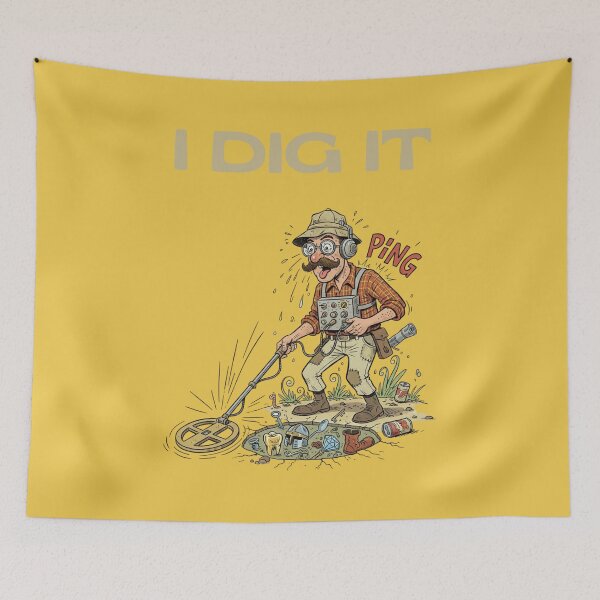 Item preview, I Dig It Funny Tee For Metal Detectorists designed and sold by WearFine.