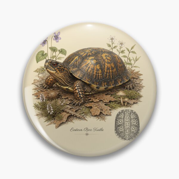Item preview, Eastern Box Turtle Nature Study Art designed and sold by BloomStudio1.