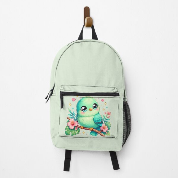 Item preview, Kawaii Turquoise Tanager Bird – Cute Tropical Chibi Pastel Animal designed and sold by MarekoraStudio.