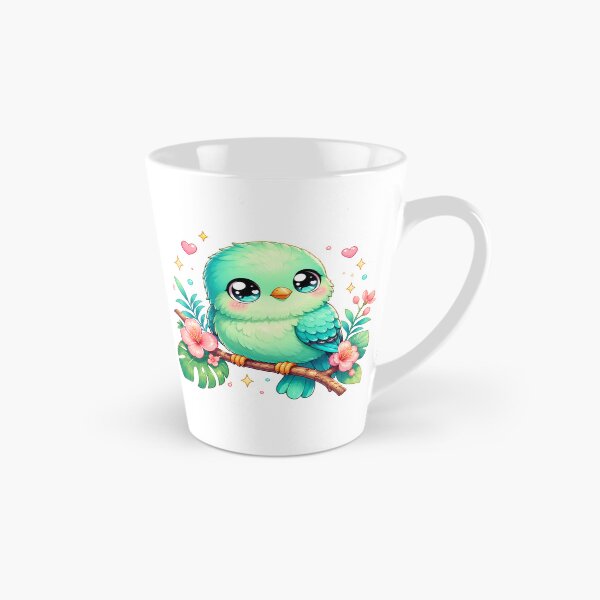 Item preview, Kawaii Turquoise Tanager Bird – Cute Tropical Chibi Pastel Animal designed and sold by MarekoraStudio.