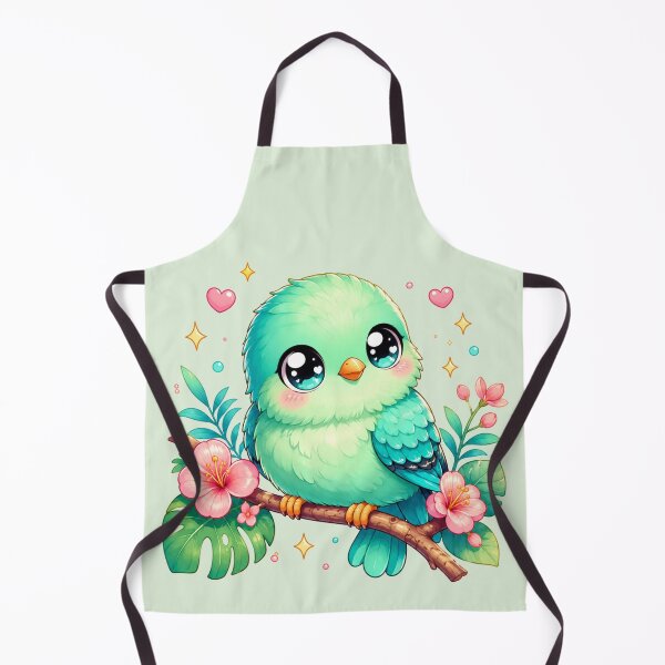 Item preview, Kawaii Turquoise Tanager Bird – Cute Tropical Chibi Pastel Animal designed and sold by MarekoraStudio.