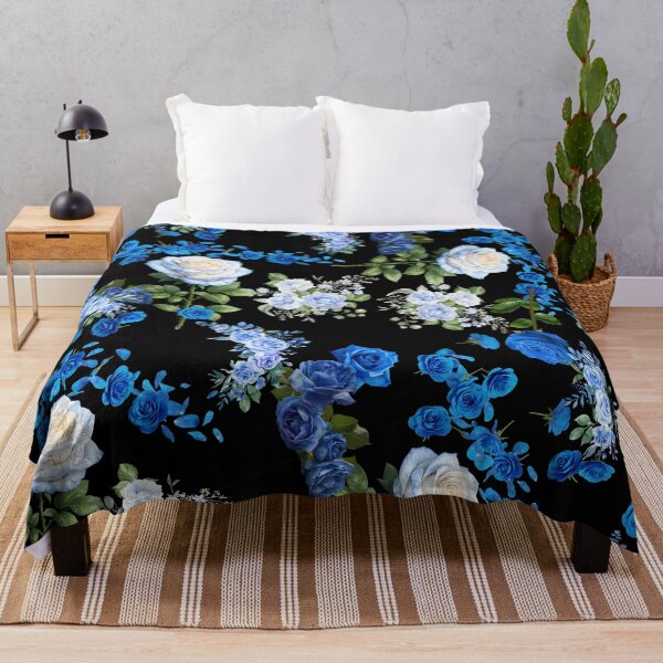 Item preview, Blue & White Rose Pattern | Elegant Floral Aesthetic designed and sold by IGLCreative.