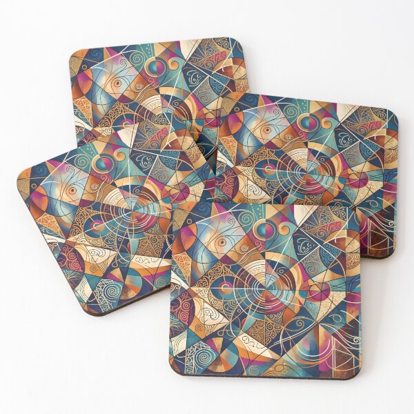 Item preview, Colors Mesmerizing Geometric Patterns Modern Aesthetics Timeless Design designed and sold by ART ATTACK ZONE.