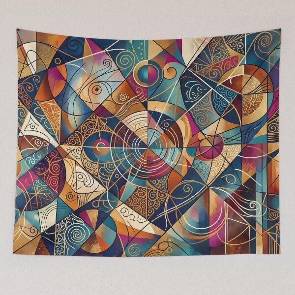 Item preview, Colors Mesmerizing Geometric Patterns Modern Aesthetics Timeless Design designed and sold by ART ATTACK ZONE.