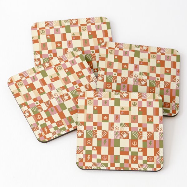 Item preview, Retro Checkerboard Color Twist Seamless Pattern Print designed and sold by Inkworksbyshery.