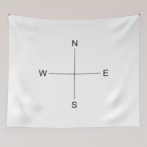 Item preview, Compass Directions Minimalist – Hiking & Outdoor Adventure Design designed and sold by Fuechse.