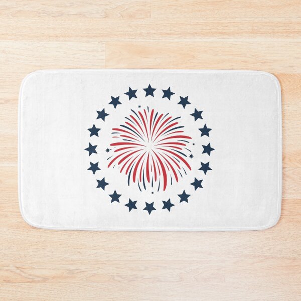Item preview, Red and Blue Firework Display designed and sold by jkrphoto.