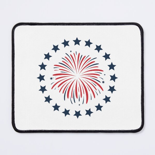 Item preview, Red and Blue Firework Display designed and sold by jkrphoto.