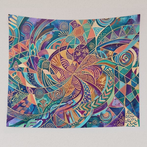 Item preview, Decor Mesmerizing Geometric Patterns Modern Aesthetics Timeless Design designed and sold by ART ATTACK ZONE.