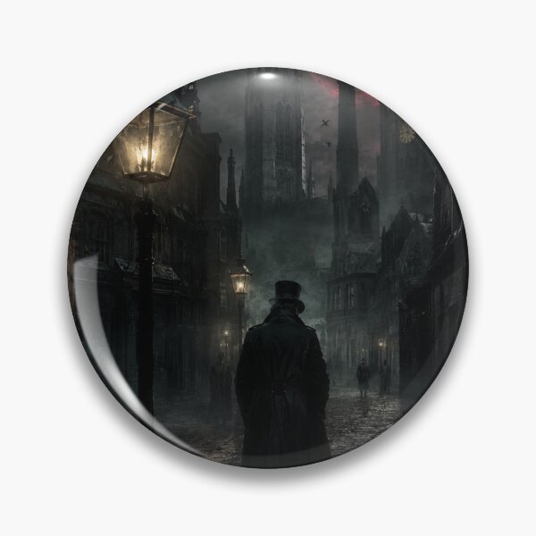 Item preview, The Black Fog of Whitechapel | Gothic Victorian Horror Art designed and sold by kabucino.