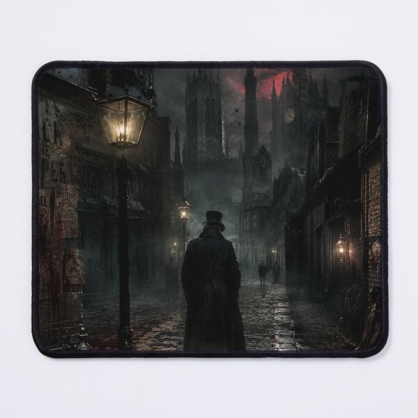 Item preview, The Black Fog of Whitechapel | Gothic Victorian Horror Art designed and sold by kabucino.