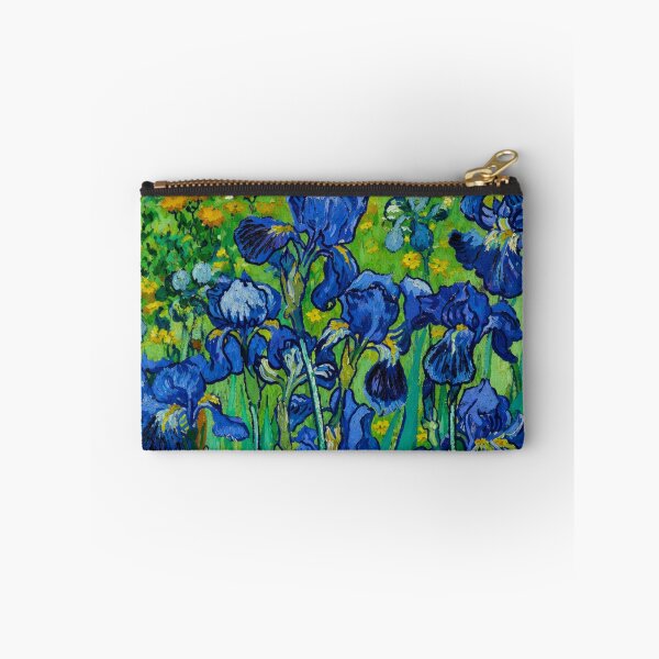 Item preview, Blue Irises in Bloom – Painterly Garden Masterpiece Inspired by Van Gogh designed and sold by Analog Aura .