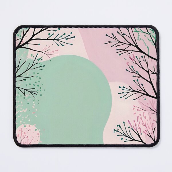 Item preview, Spring Branches Aesthetic - Pink and Mint Pastel Nature Abstract designed and sold by LYAN-STORE.