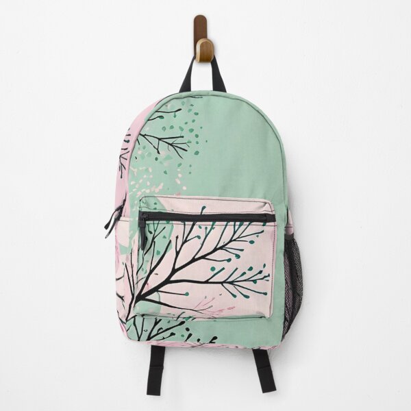 Item preview, Spring Branches Aesthetic - Pink and Mint Pastel Nature Abstract designed and sold by LYAN-STORE.