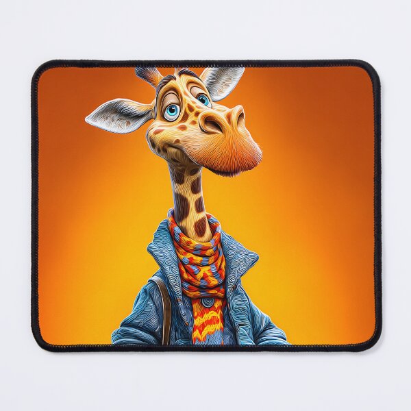 Item preview, Stylish Giraffe in Colorful Outfit and Accessories designed and sold by Artessie.