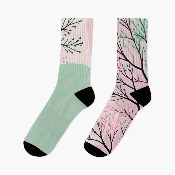 Item preview, Spring Branches Aesthetic - Pink and Mint Pastel Nature Abstract designed and sold by LYAN-STORE.