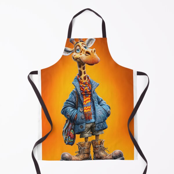 Item preview, Stylish Giraffe in Colorful Outfit and Accessories designed and sold by Artessie.