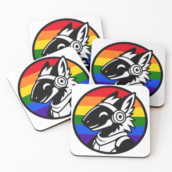 Item preview, LGBTQ Protogen Pride Logo designed and sold by BlueBullBazaar.