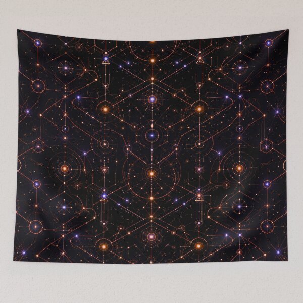 Item preview, Celestial Circuitry | Futuristic Sci-Fi Pattern designed and sold by IGLCreative.