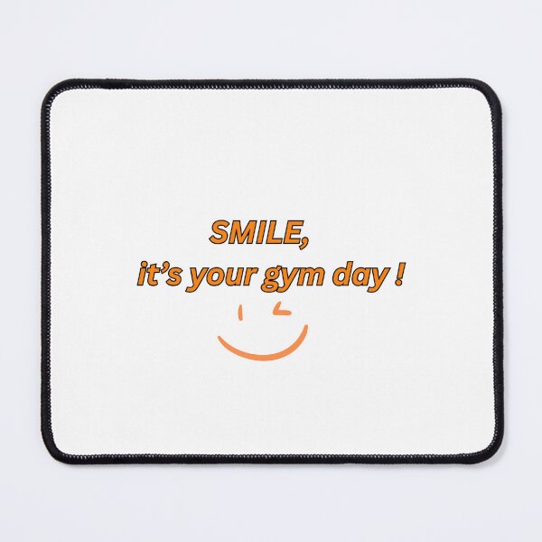 Item preview, Smile It's Your Gym Day Motivational Shirt designed and sold by FitVision.