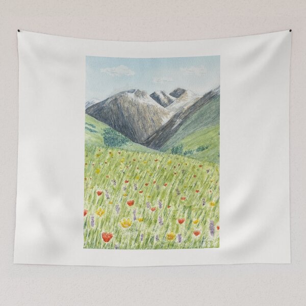 Item preview, Where Wildflowers Meet the Mountains designed and sold by MiniRadiance.
