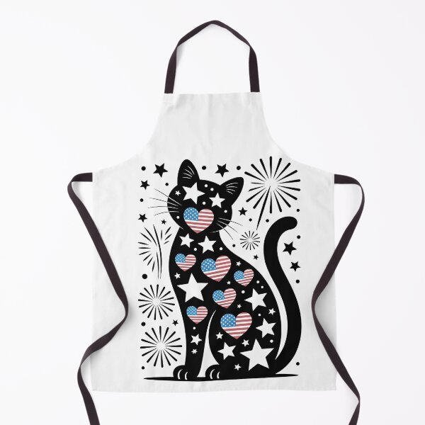 Item preview, Patriotic Cat Silhouette with Flags designed and sold by jkrphoto.