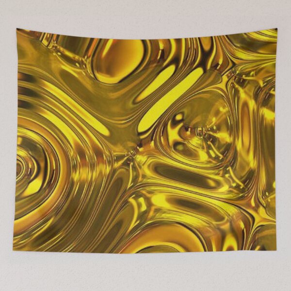 Item preview, Liquid Gold Abstract Texture - Luxurious Molten Metal Flow designed and sold by LYAN-STORE.