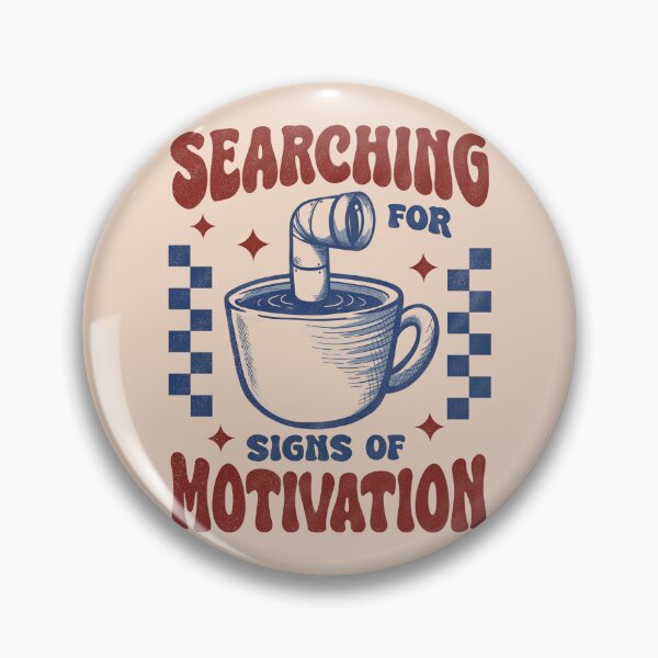 Item preview, Searching for Signs of Motivation Retro Coffee designed and sold by danhoodstudio.