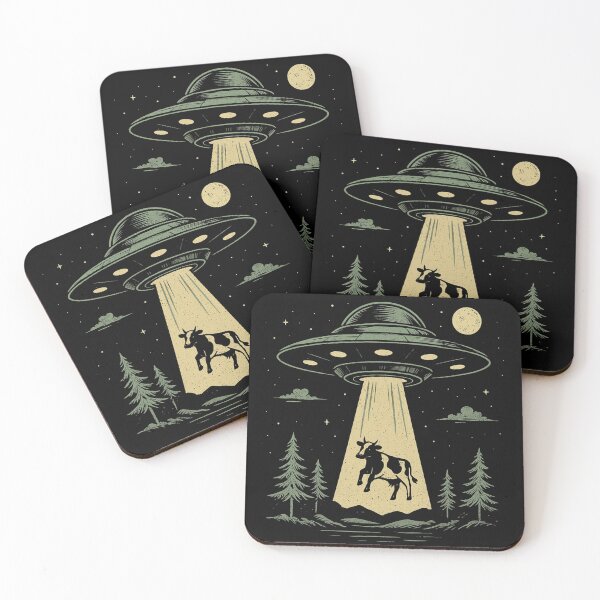 Item preview, Funny Cow UFO Abduction designed and sold by NICHARTPRODUCTS.