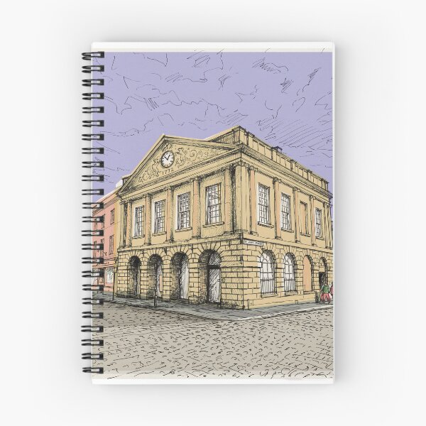 Item preview, Acuarela original a pluma y tinta del edificio de Devizes designed and sold by KALEIDOSCOPE UK.