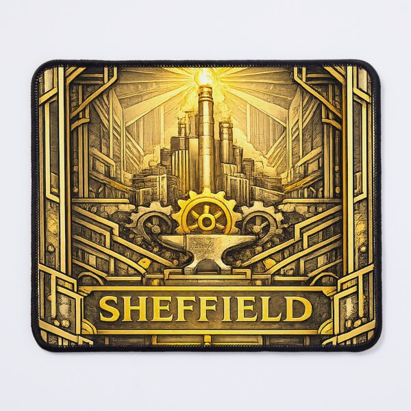Item preview, deco style sheffield badge designed and sold by astriebatik.