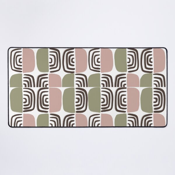 Item preview, Dark Retro Boho Arch Pattern – Earthy Mid Century Abstract Design designed and sold by Barelythere2324.