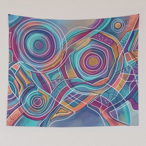 Item preview, Fantasy Geometric Patterns Modern Aesthetics Timeless Design designed and sold by ART ATTACK ZONE.